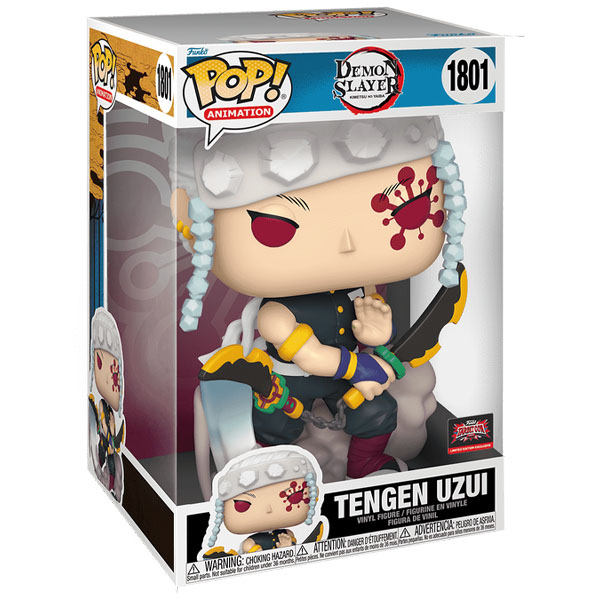 Funko POP #1801 Jumbo Demon Slayer Tengen Uzui with Nichirin Cleavers Figure